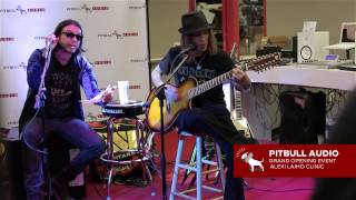 Alexi Laiho performing Bon Jovi's - Wanted Dead Or Alive at Pitbull Audio Grand Opening