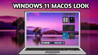 how to make windows 11 taskbar look like macos dock | widgets