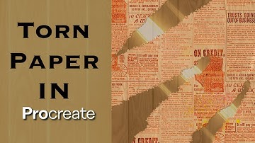 Torn Paper brush in PROcreate