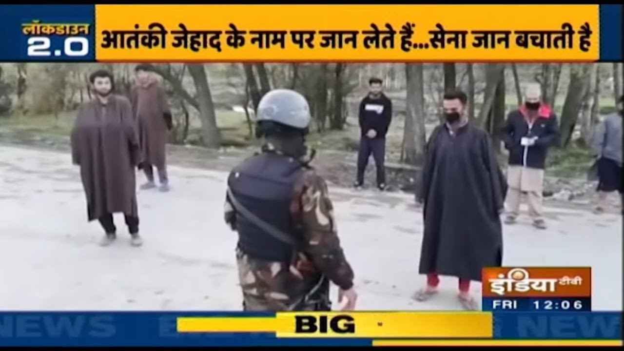 Watch: Indian army spread awareness to follow lockdown norms in Kashmir
