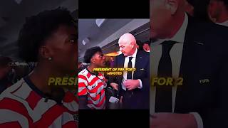 two minutes fifa president 🥶 #football #worldcup #viralvideo