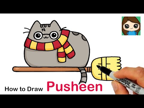 pic Cute Pusheen Cute How To Draw A Cat how to draw pusheen harry potter easy