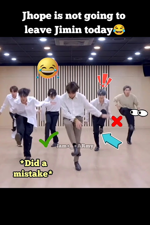 Jhope is not going to leave Jimin today😂 #bts #jimin #jhope #shorts