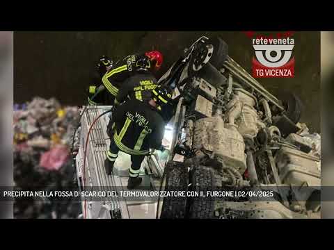PRECIPITA NELLA FOSSA DI SCARICO DEL TERMOVALORIZZATORE CON IL FURGONE | 02/04/2025
