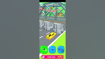 Shape-shifting Funny Race Gameplay Level-207 new hyper casual games #shorts #gameplay #shapeshifting
