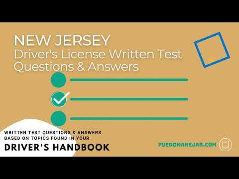 New Jersey MVC Written Test Questions & Answers for Real the NJ Driver