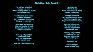 Chris Rea - Baby Don&#39;t Cry