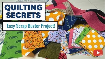 ✂️QUICK & SLICK - The Ultimate Easiest Scrapbuster. Sewing ideas for Scraps fabric.