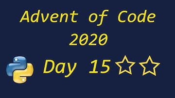 Advent of Code 2020 Day 15 - using Python