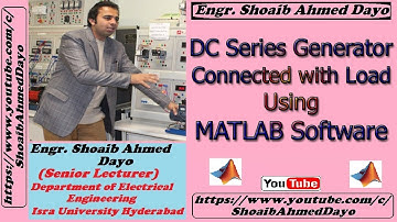 DC Series Generator using MATLAB Software | DC Series Generator operation on MATLAB Simulink