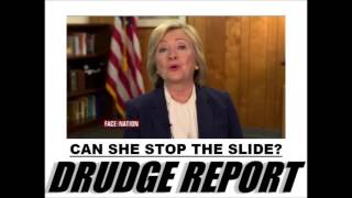 Clinton Support is Slidin away    Highlighted By Matt Drudge