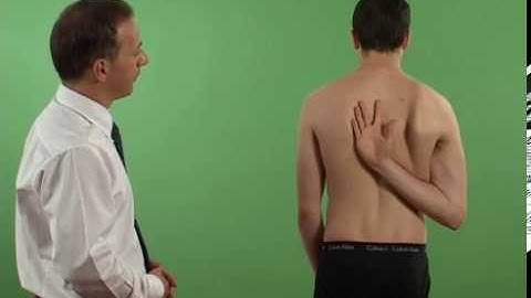 Apley’s scratch test - Shoulder range of movement test
