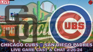 CUBS vs PADRES MLB BASEBALL SPRING TRAINING LIVE GAME CAST & CHAT