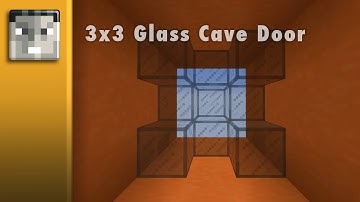 Minecraft 1.7+: 3x3 Seamless Glass Cave Door (Showcase)