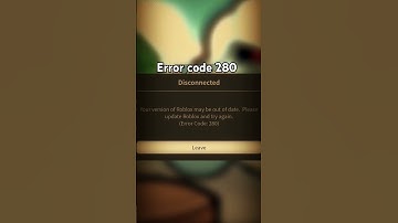 Roblox error code 280