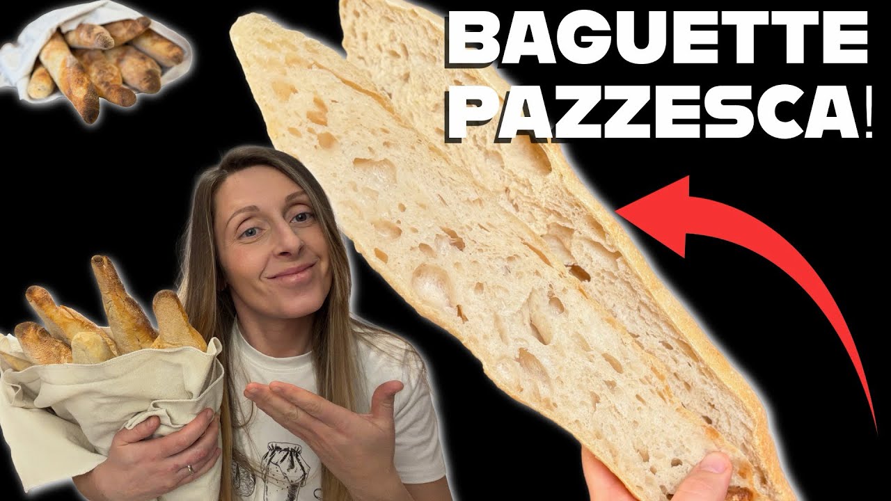 baguette aperta e alveolata mazzo di baguette