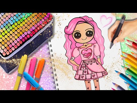 💗💖 Como pintar a PRINCESA BRIDGET (kawaii) de DECENDENTES 2 com marcador TOUCH