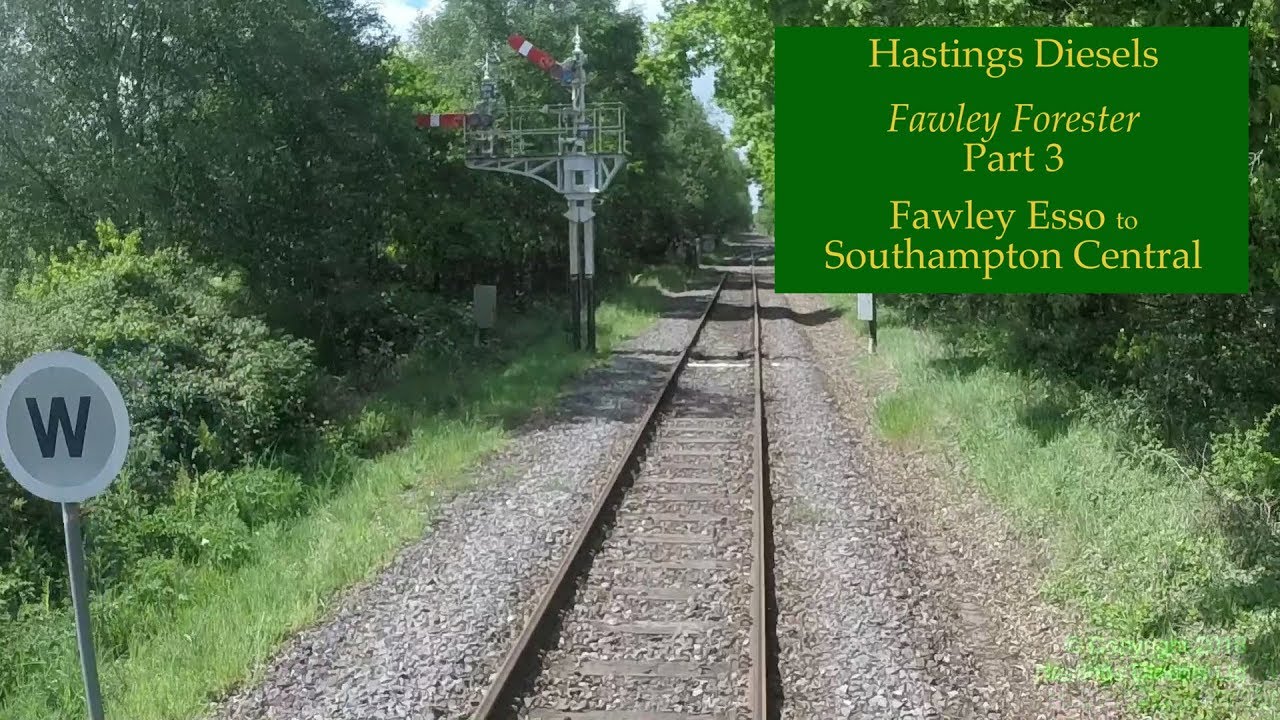 Fawley Esso to Southampton Central — Hastings DEMU cab ride — 13 May 2017