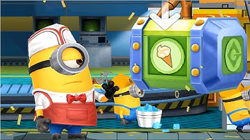 Ice Cream Stuart Minion rush BILLION DOWNLOADS PARTY prize pod  gameplay walkthrough ios / android