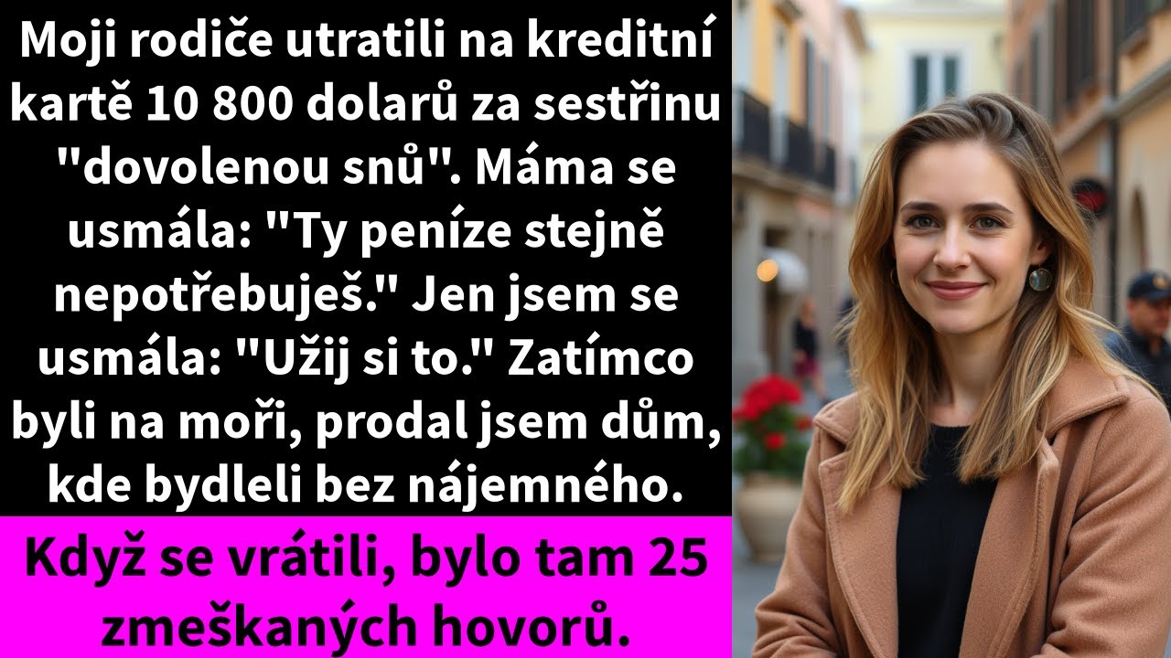 Když mi máma bez dovolení strhla z kreditky 10 800 dolarů na luxusní plavbu, zasmála se a řekla: „Vždyť ty peníze přece nepotřebuješ.“ Tři roky bydlela zadarmo v mém domě, zatímco jsem splácela...