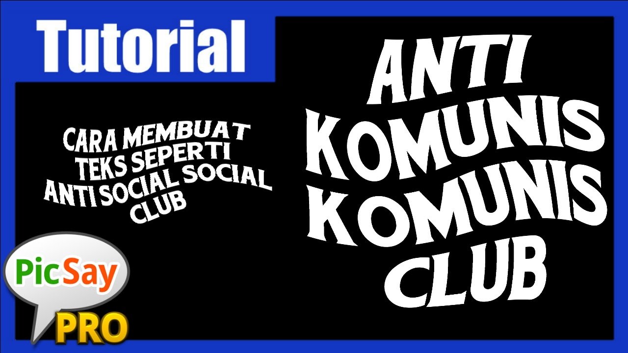 Cara Membuat Logo Tulisan Seperti Anti Social Social Club Dengan