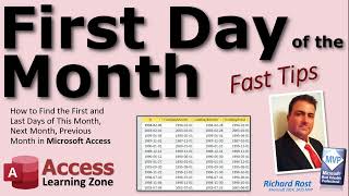 How to Find the First and Last Days of This Month, Next Month, Previous Month in Microsoft Access