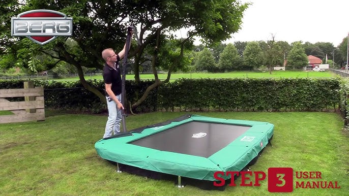 ihærdige Bestemt Forvirre BERG InGround Champion trampoline + Safety Net deluxe | assembly - YouTube