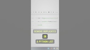 #tip: How to remove duplicates from a python list without changing the order