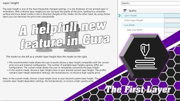 3 minute Thursday: A walk through of the Cura Settings Guide.