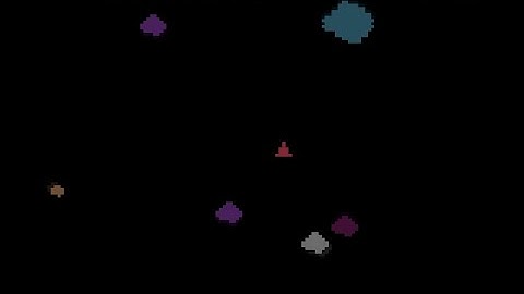Atari 2600 Game Play, Asteroids