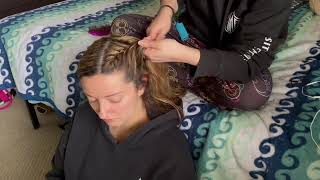 Asmr French Braiding Jordans Hair Brushing Parting With Comb Perfectionist Fixing