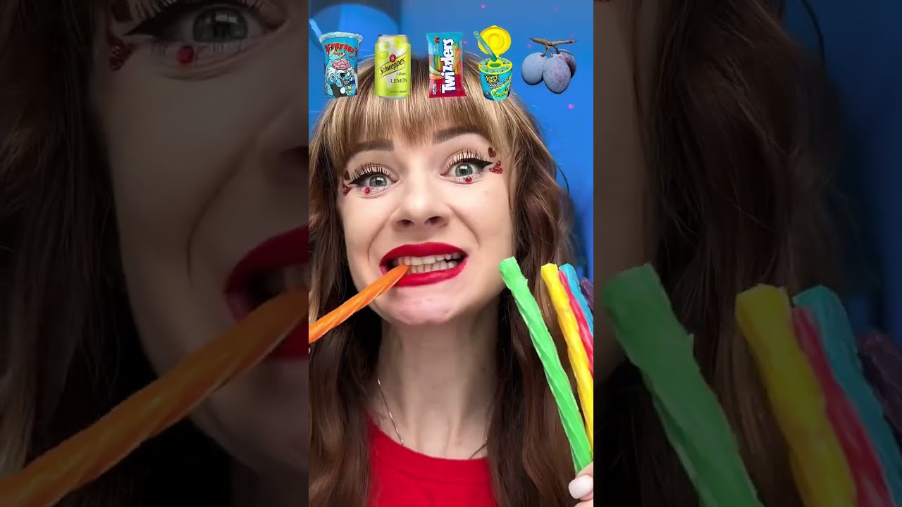 ASMR Tik Tok Emoji Eating Sour Candy Shorts