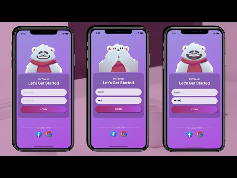 SwiftUI Animated Login Screen using Rive