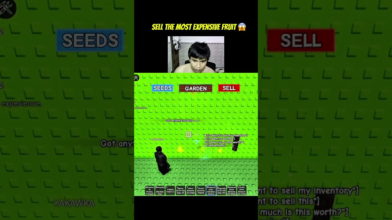 Most expensive fruit in Grow A Garden 💀 rarety is 0,000001% 😱