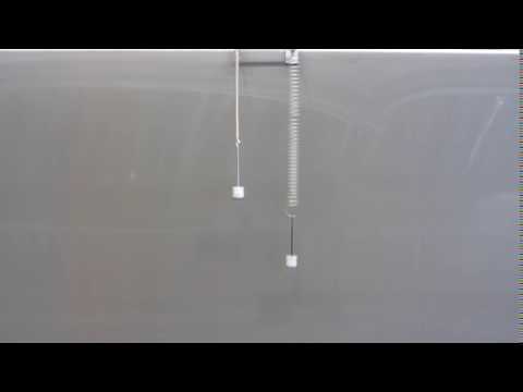 Federschwingung und Federkonstante - YouTube