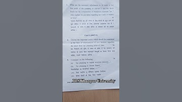 M.com (4 Sem), Corporate tax planning Question paper