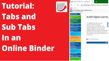 Virtual Binders: A Quick Overview of Tabs and Sub tabs