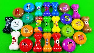 Looking for Alphabet Lore, Numberblocks, Alphablocks with Slime Mix in Bone, Cake,... Coloring! ASMR