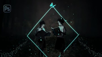 Light Square Photoshop Manipulation |Glow Effect Tutorial |