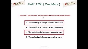 Question on Semiconductors - GATE 1990 ECE (Electron Devices) - (www.egate.ws)
