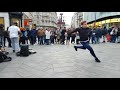 Leicester Square street performance gone wrong!