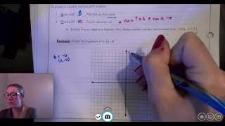 2 2 3 Graphing Video Notes Slope Intercept For