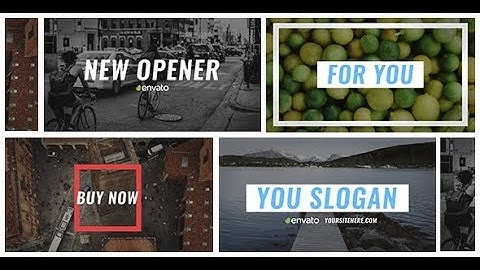 Short Stomp Openers. 4 in 1 | After Effects Template | Openers