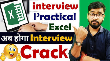 EXCEL Interview Question | EXCEL for Job | by Rahul Chaudhary