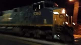 [CSX]5368 ES40DC & YN3B AC44CW Leads Q140-06 Through Fayetteville NC  Single Stack Train