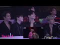 171201 EXO, Taemin, Wanna One, NCT reaction to BTS - DNA @MAMA 2017