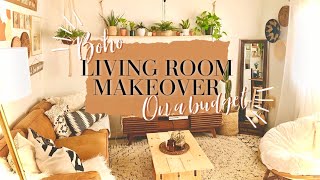 BOHO LIVINGROOM DIY EXTREME MAKEOVER