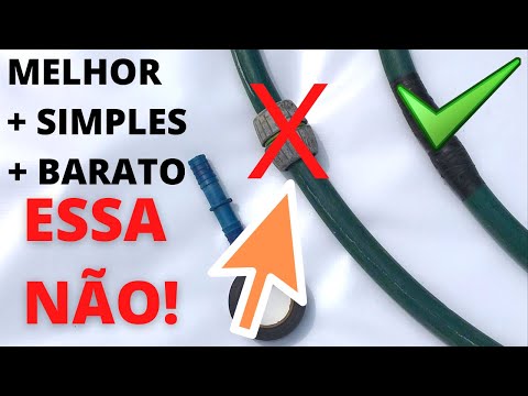 COMO FAZER A MELHOR EMENDA DE MANGUEIRA DE JARDIM. RÁPIDO E BARATO