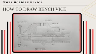 Bench vice drawing | How to draw bench vice