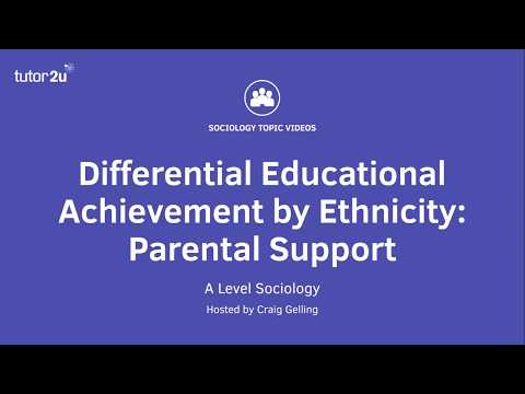 Differential Educational Achievement by Ethnicity - Parental Support